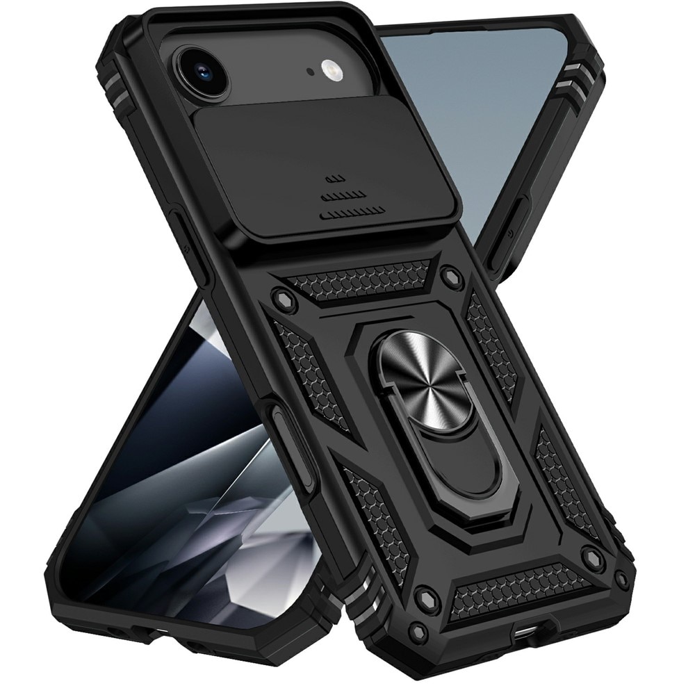 Coque Hybride Ring avec Protège Caméra iPhone 17 Air, Noir