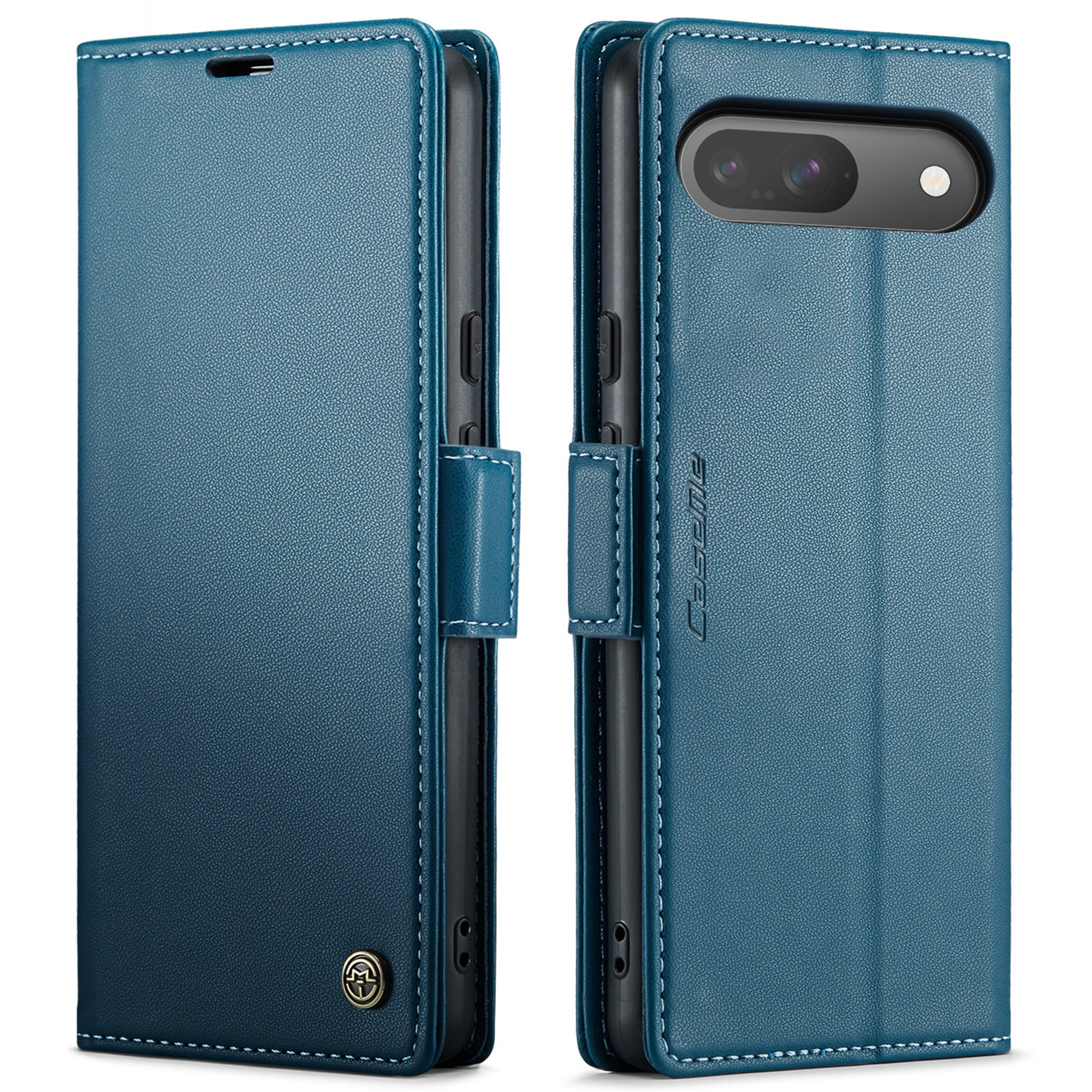 Étui portefeuille mince anti-RFID Google Pixel 10 Pro, Bleu