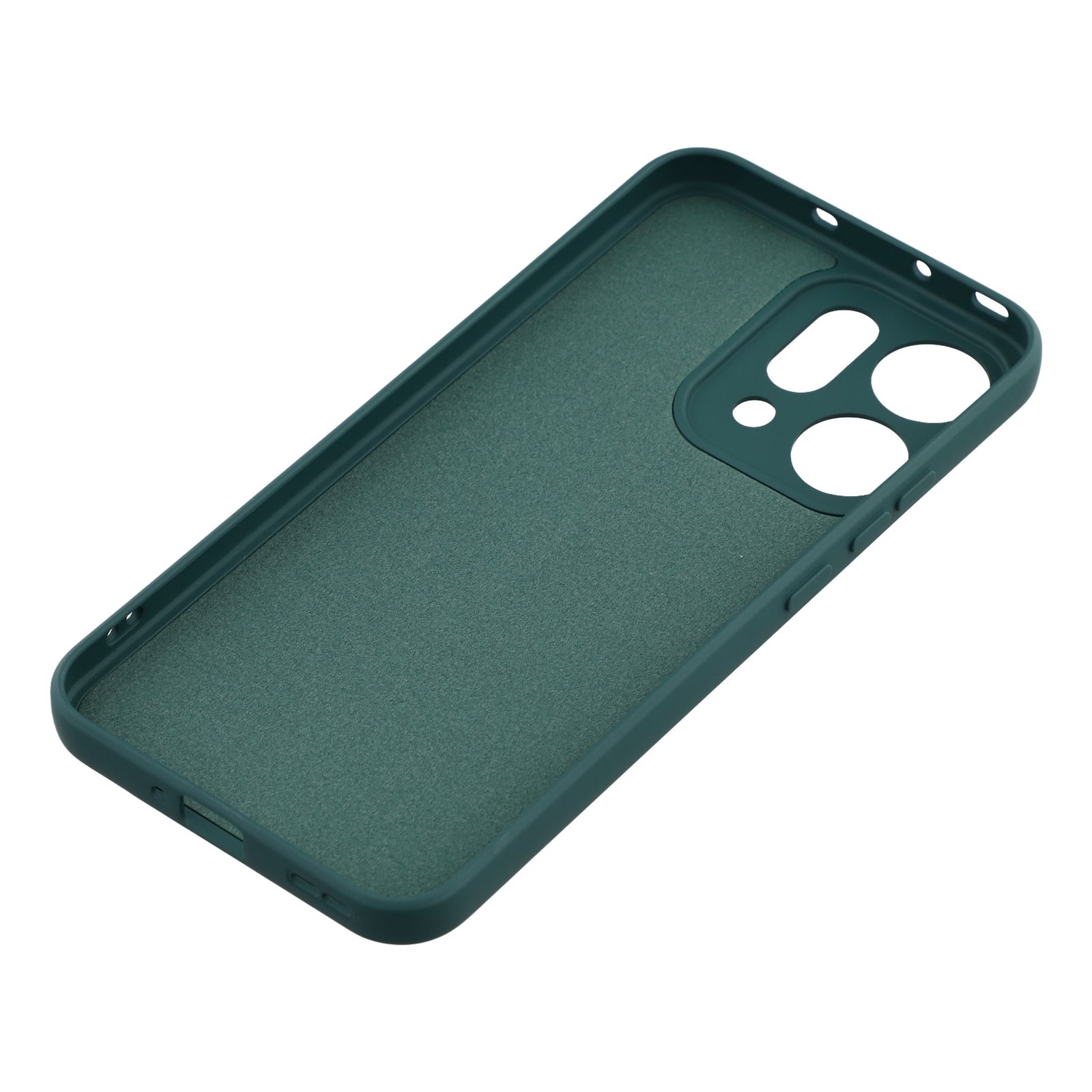 Coque TPU résistante aux chocs Oppo Reno 14, Vert foncé