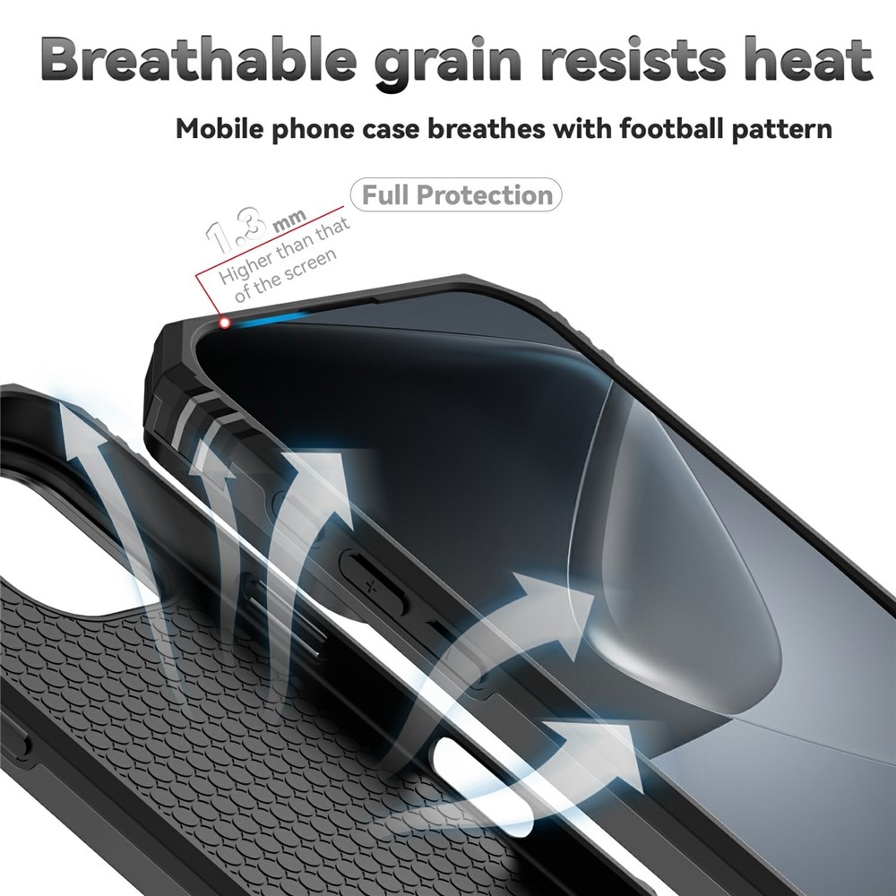 Coque Hybride Ring avec Protège Caméra iPhone 17, Noir