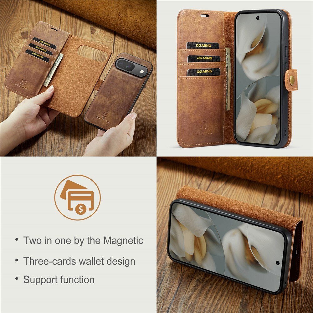 Étui portefeuille Magnet Wallet Google Pixel 10 Pro, Cognac