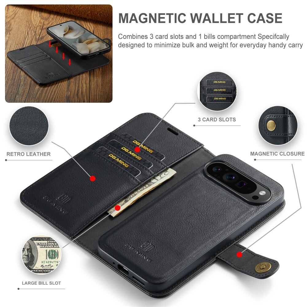 Étui portefeuille Magnet Wallet Google Pixel 10 Pro XL, Black