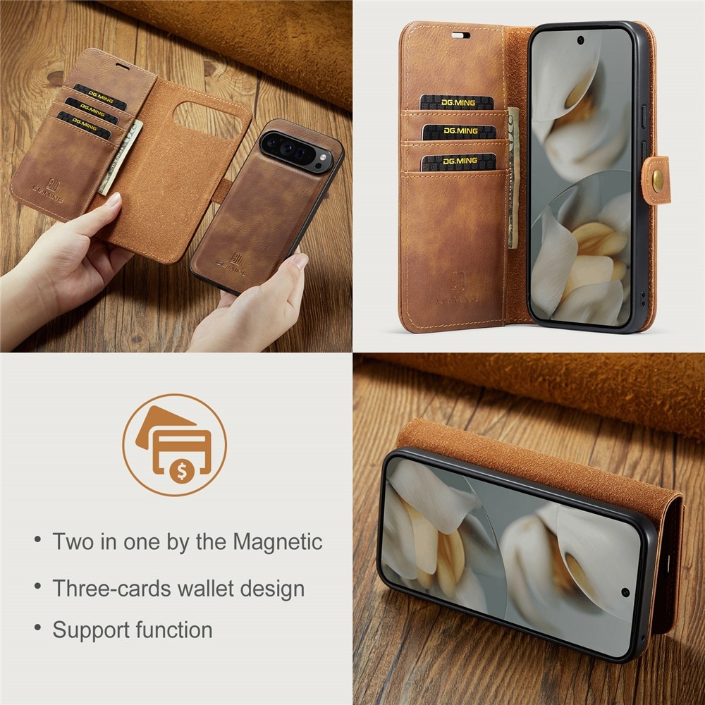 Étui portefeuille Magnet Wallet Google Pixel 10 Pro XL, Cognac