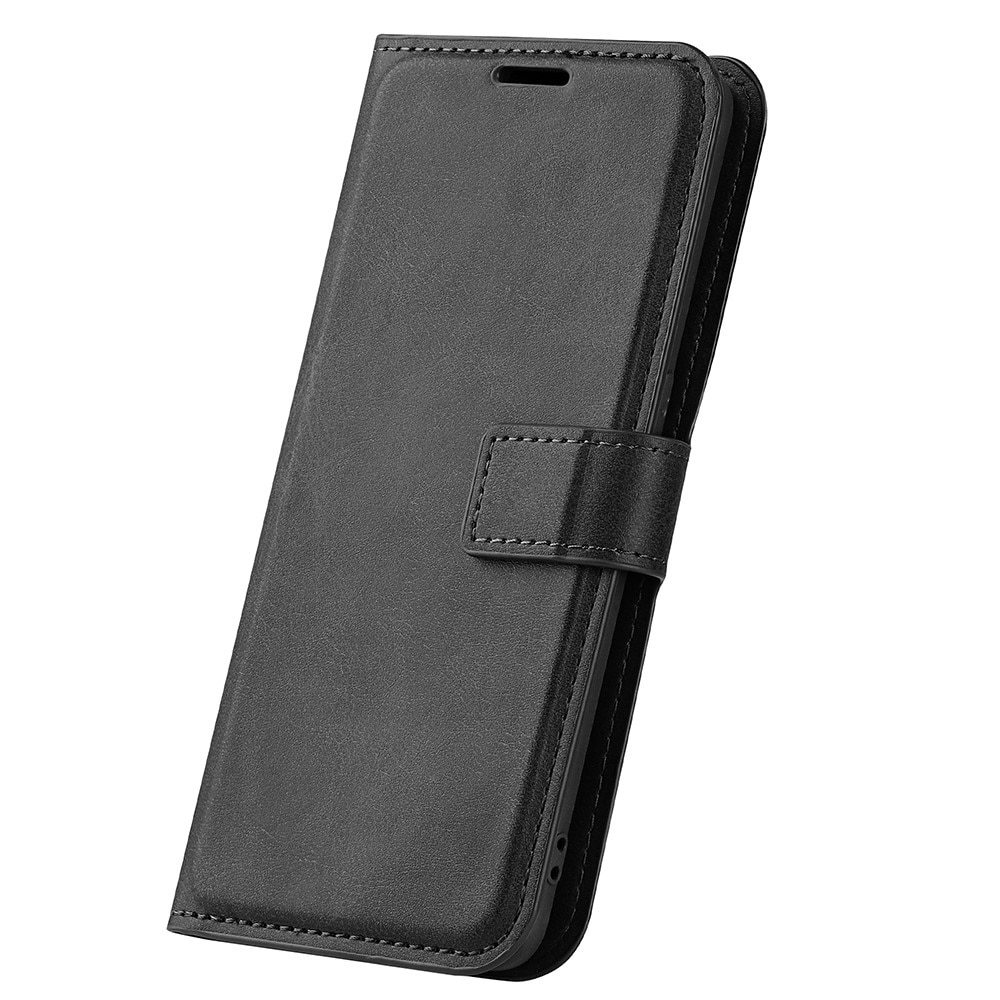 Étui portefeuille Leather Wallet Samsung Galaxy S23 Ultra, Black