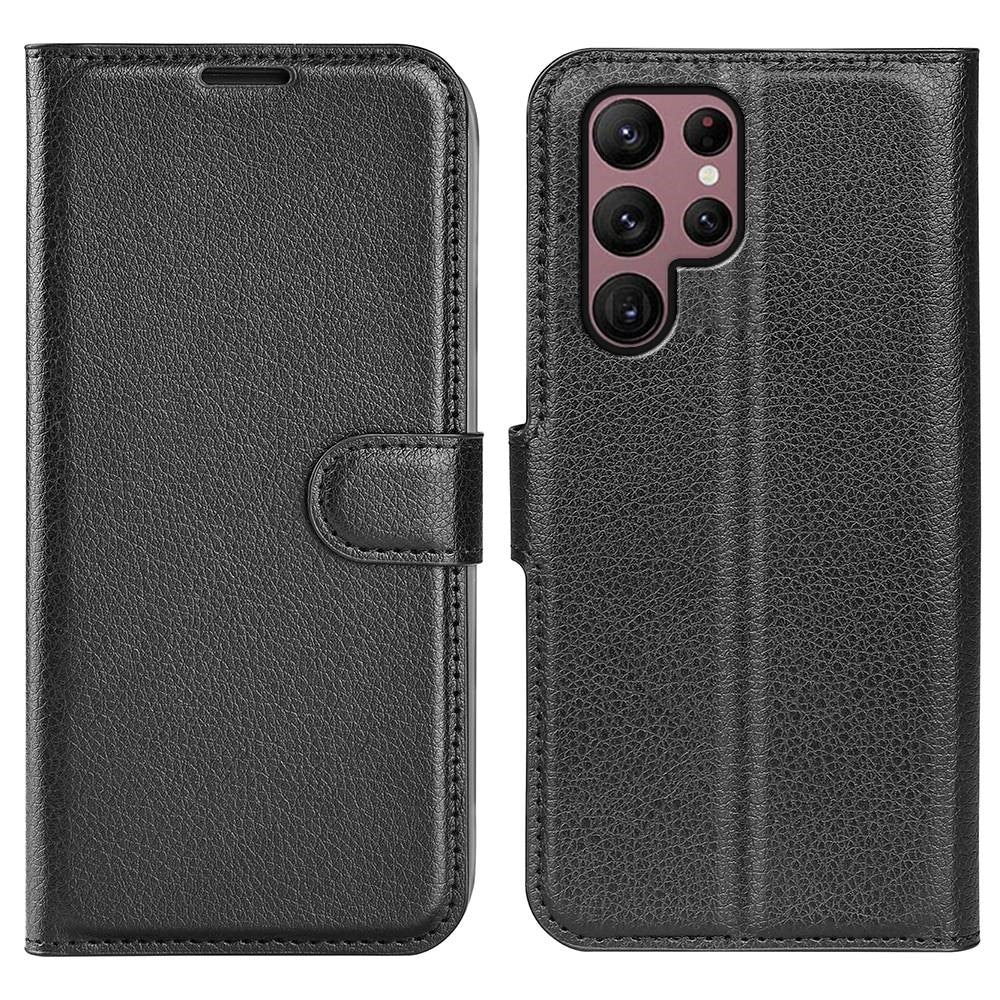 Coque portefeuille Samsung Galaxy S23 Ultra, Noir