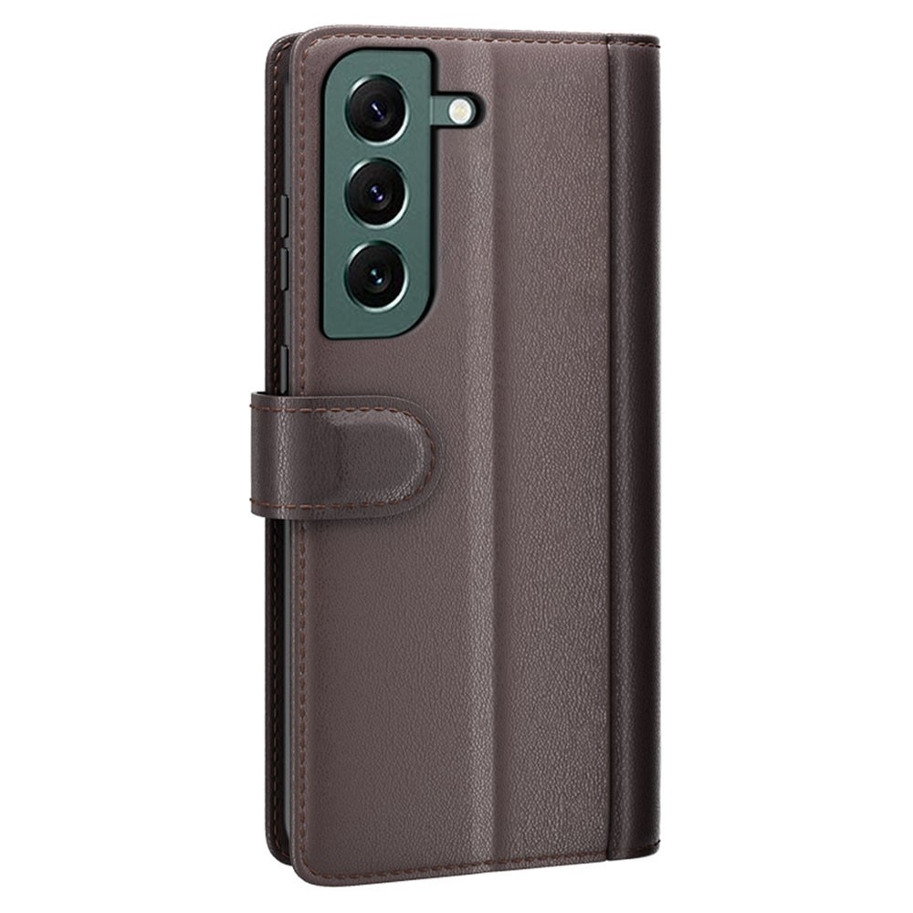 Étui en cuir veritable Samsung Galaxy S23, Marron