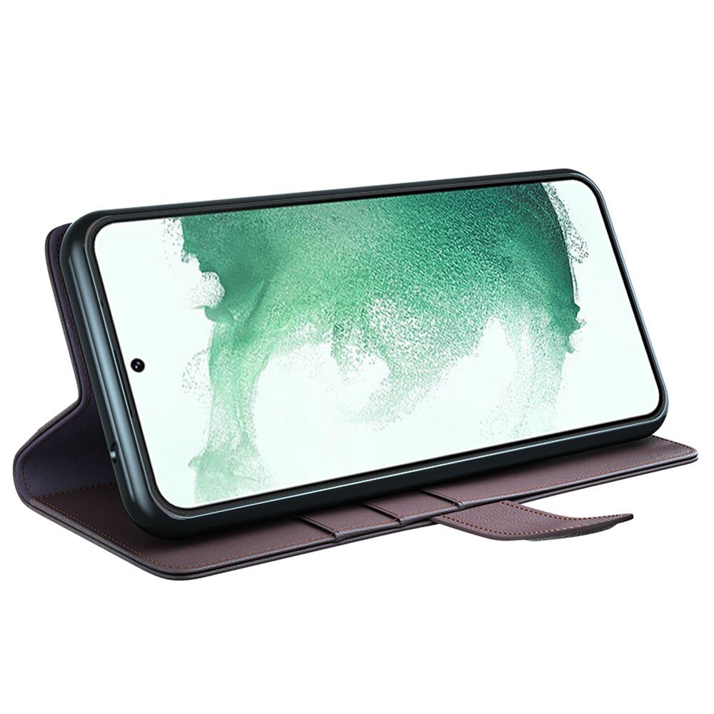 Étui en cuir veritable Samsung Galaxy S23, Marron