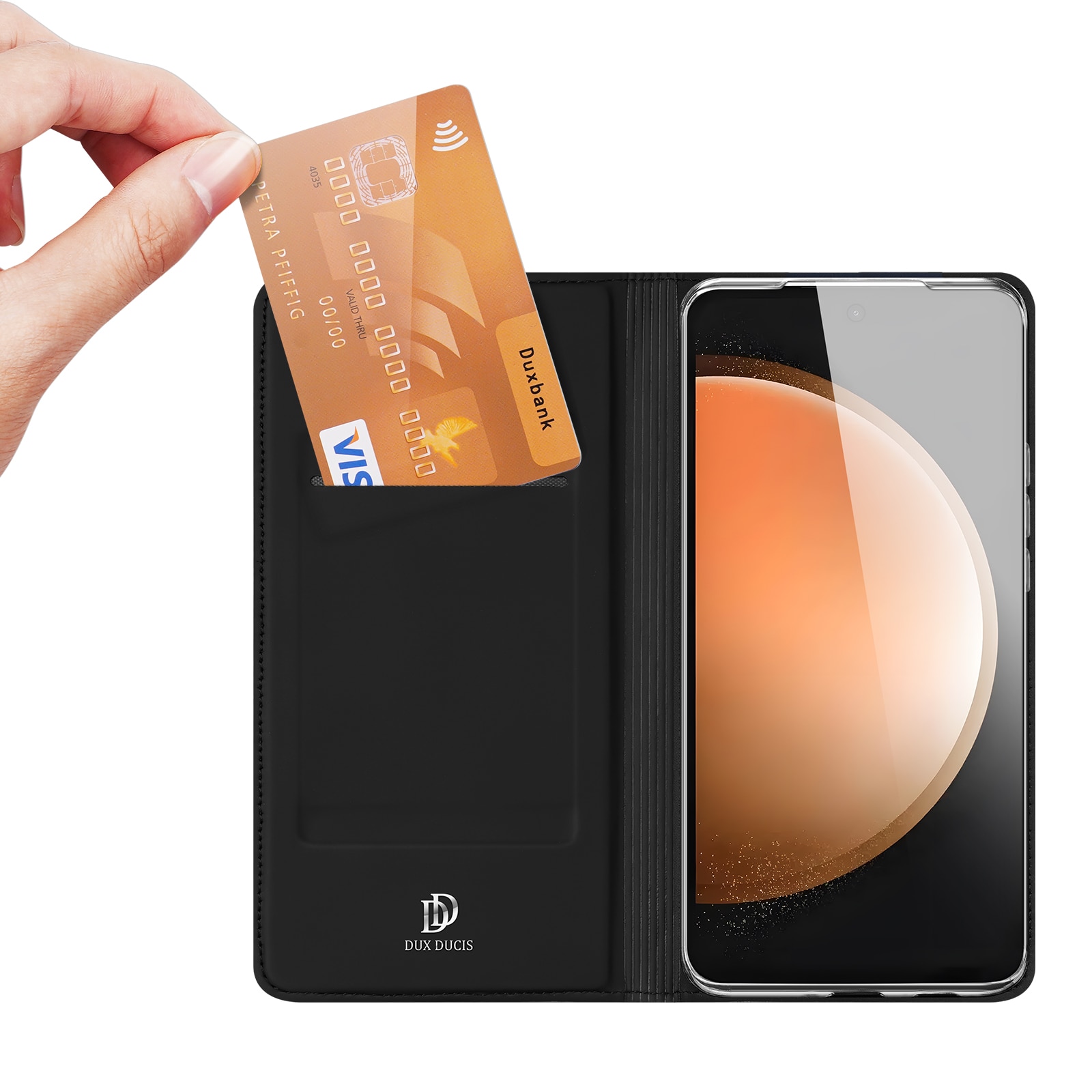 Étui portefeuille Skin Pro Series Samsung Galaxy S25 FE, Noir
