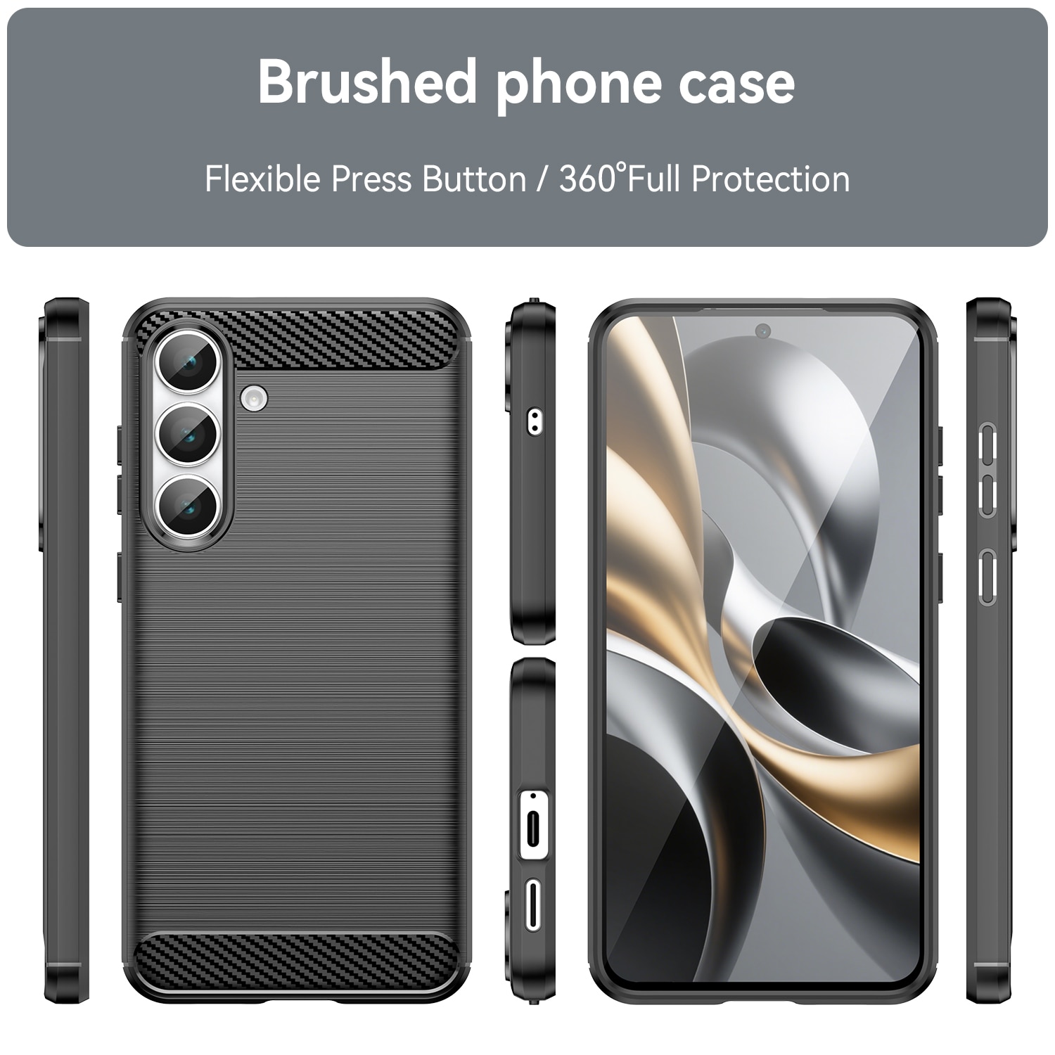 Coque TPU Brushed Samsung Galaxy S25 FE, [FÄRG}