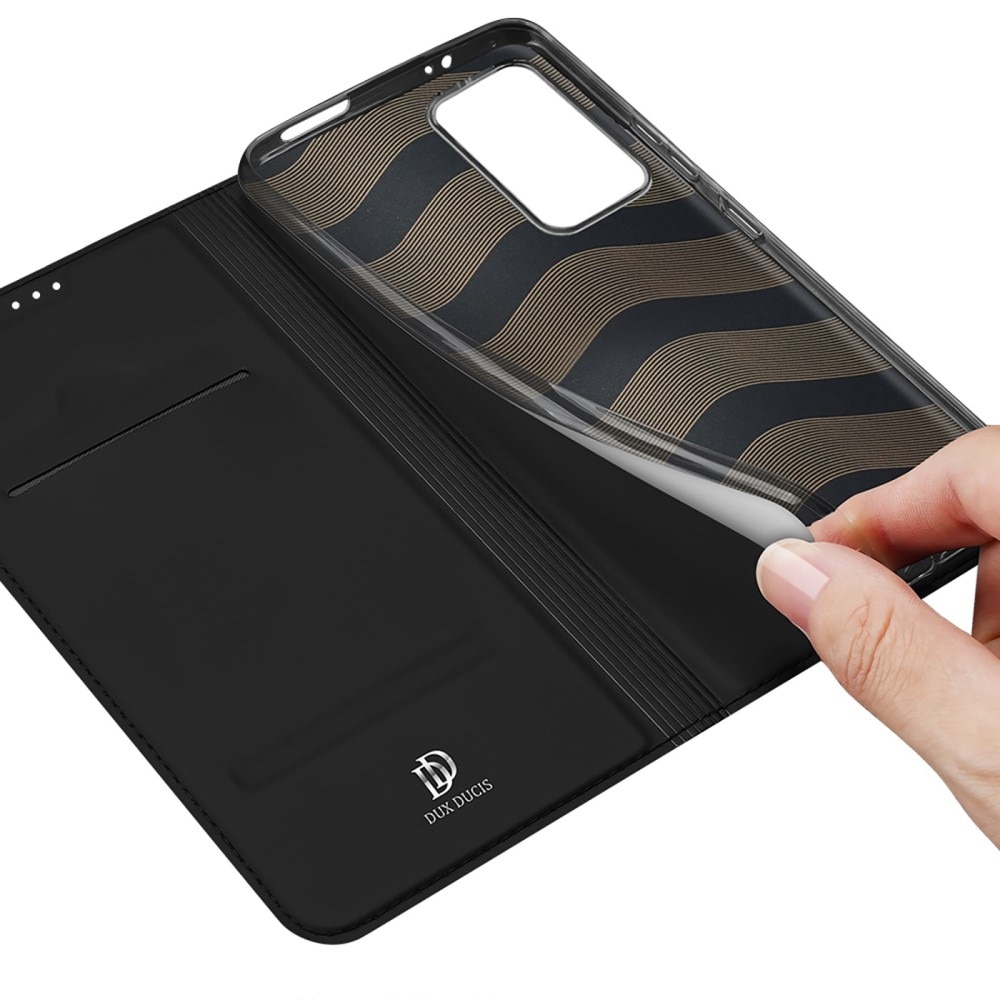 Étui portefeuille Skin Pro Series Xiaomi 12T/12T Pro, Noir