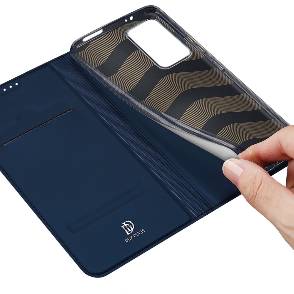 Étui portefeuille Skin Pro Series Xiaomi 12T/12T Pro, Bleu