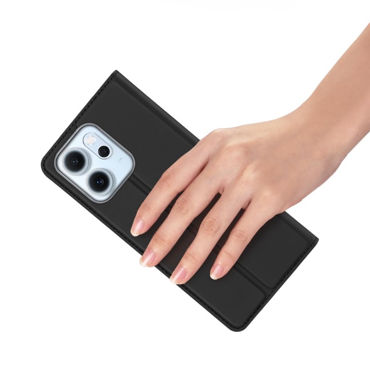 Étui portefeuille Skin Pro Series Oppo Reno 14 F, Noir
