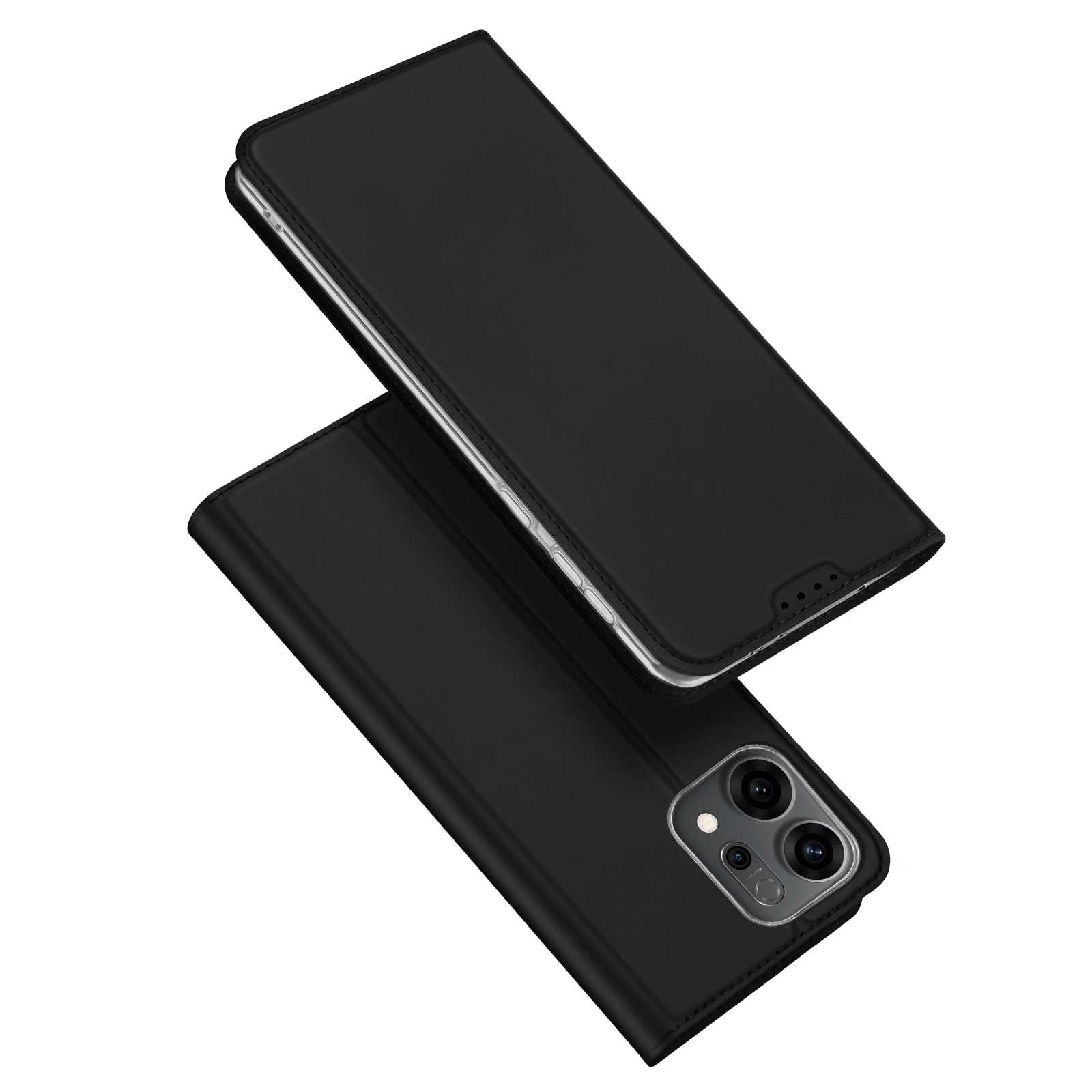 Étui portefeuille Skin Pro Series Oppo Reno 14, Noir