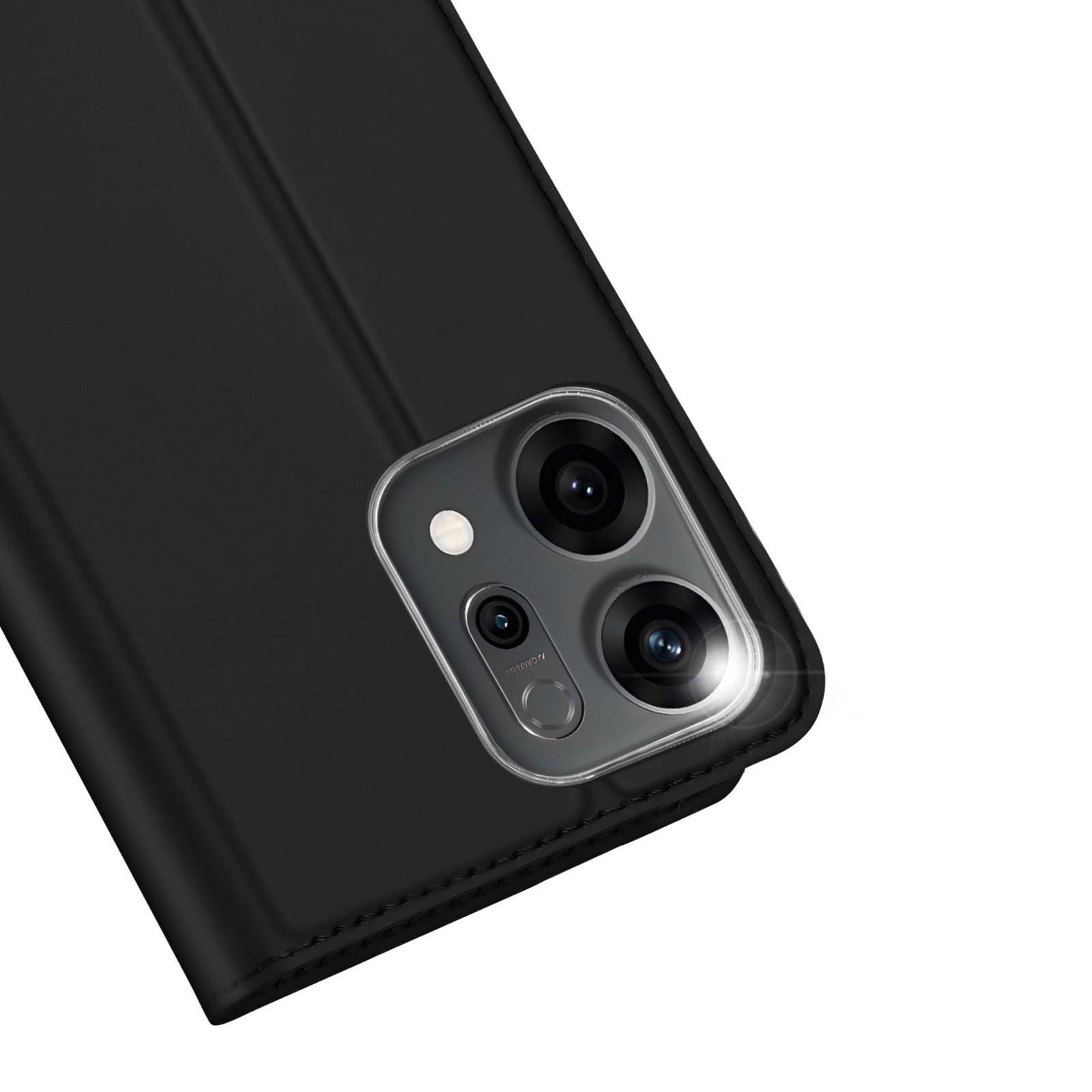 Étui portefeuille Skin Pro Series Oppo Reno 14, Noir