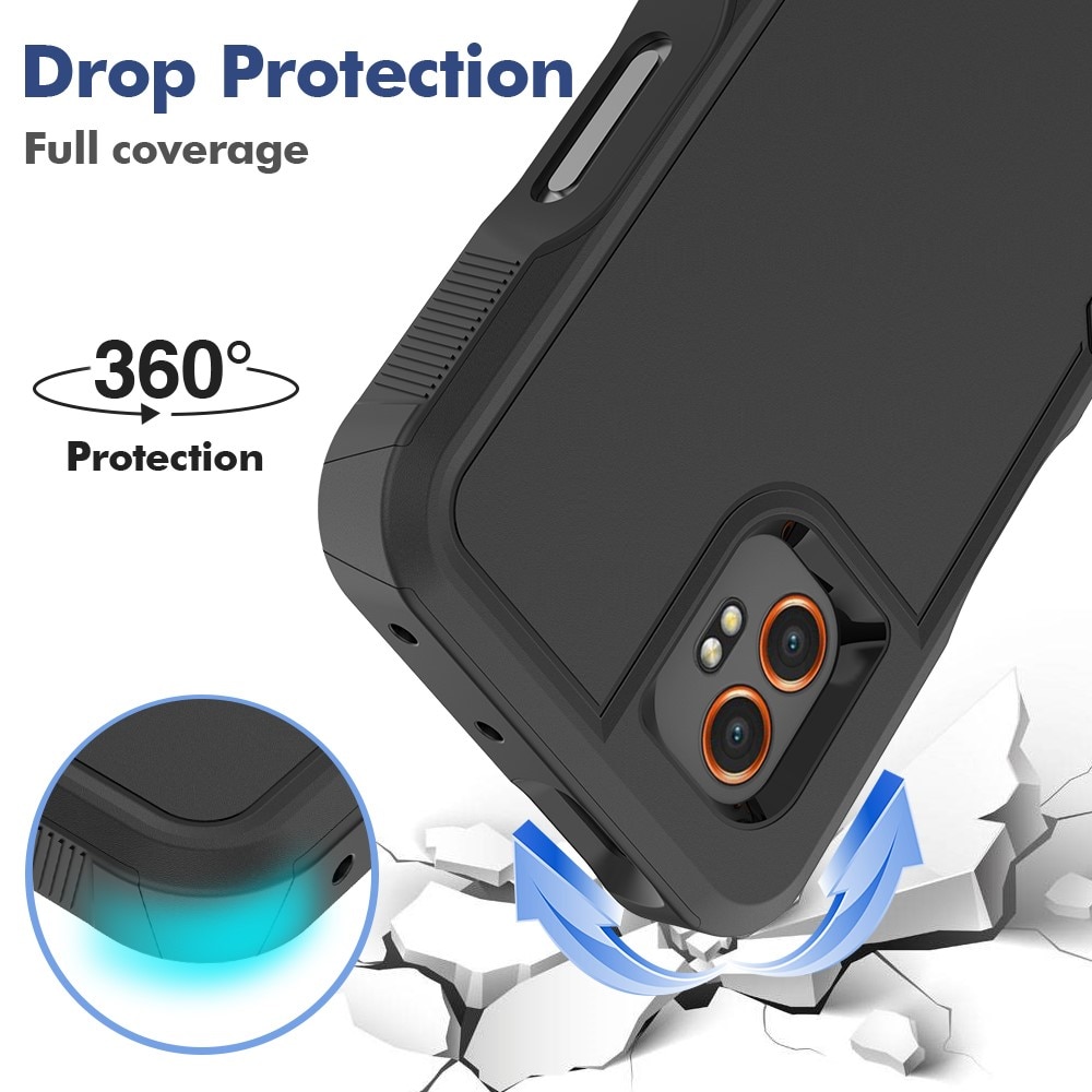 Coque hybride Off-road Samsung Galaxy Xcover 7 Pro, noir