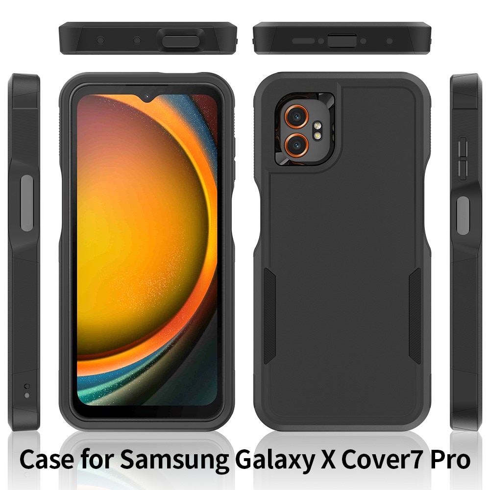 Coque hybride Off-road Samsung Galaxy Xcover 7 Pro, noir