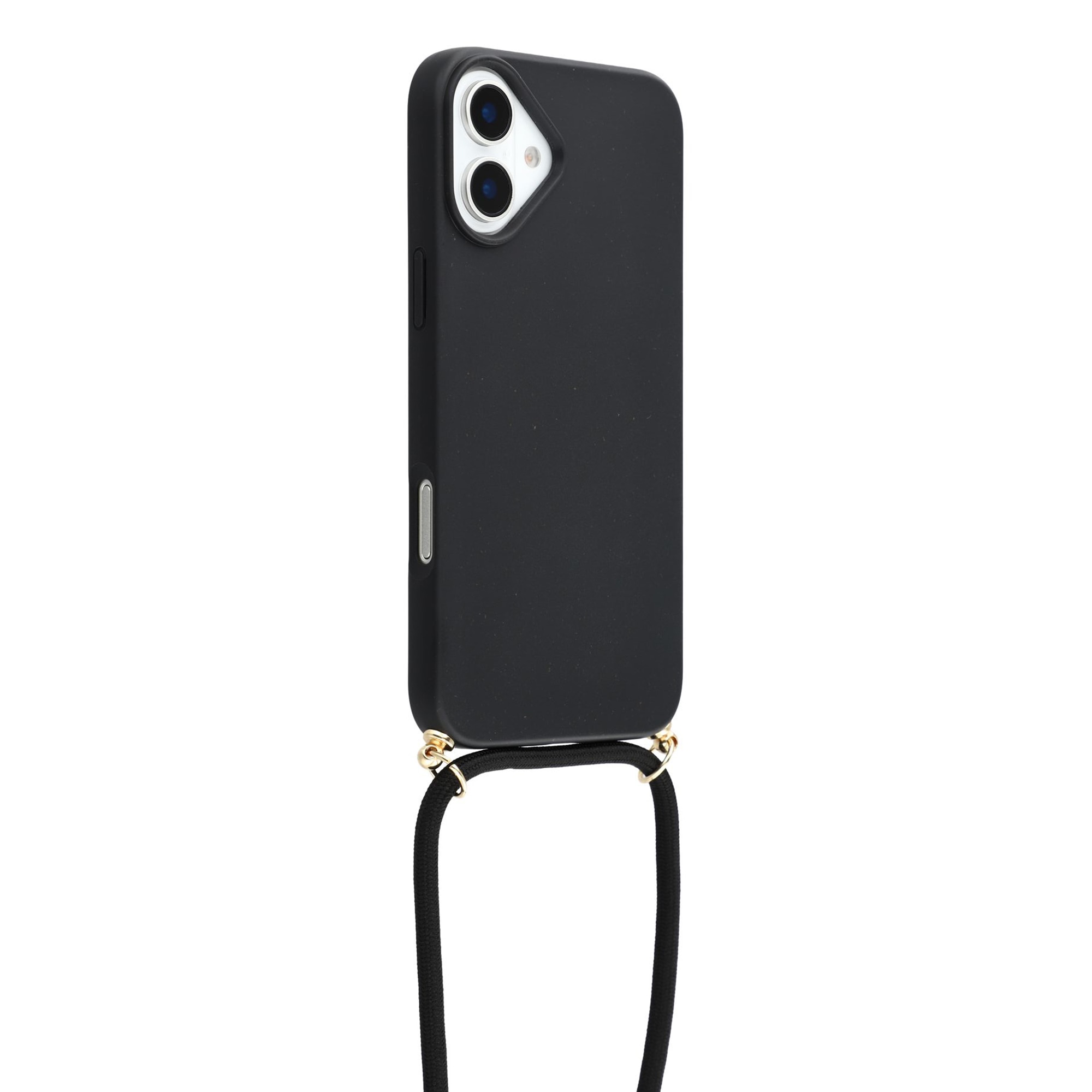 Coque cordon iPhone 17, noir