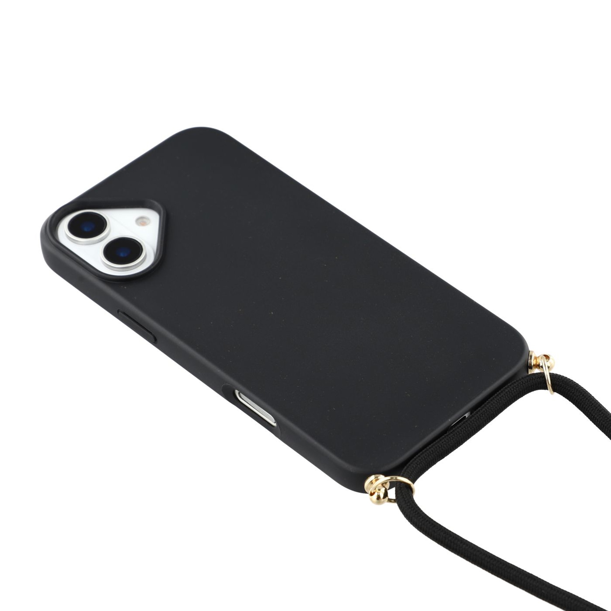 Coque cordon iPhone 17, noir