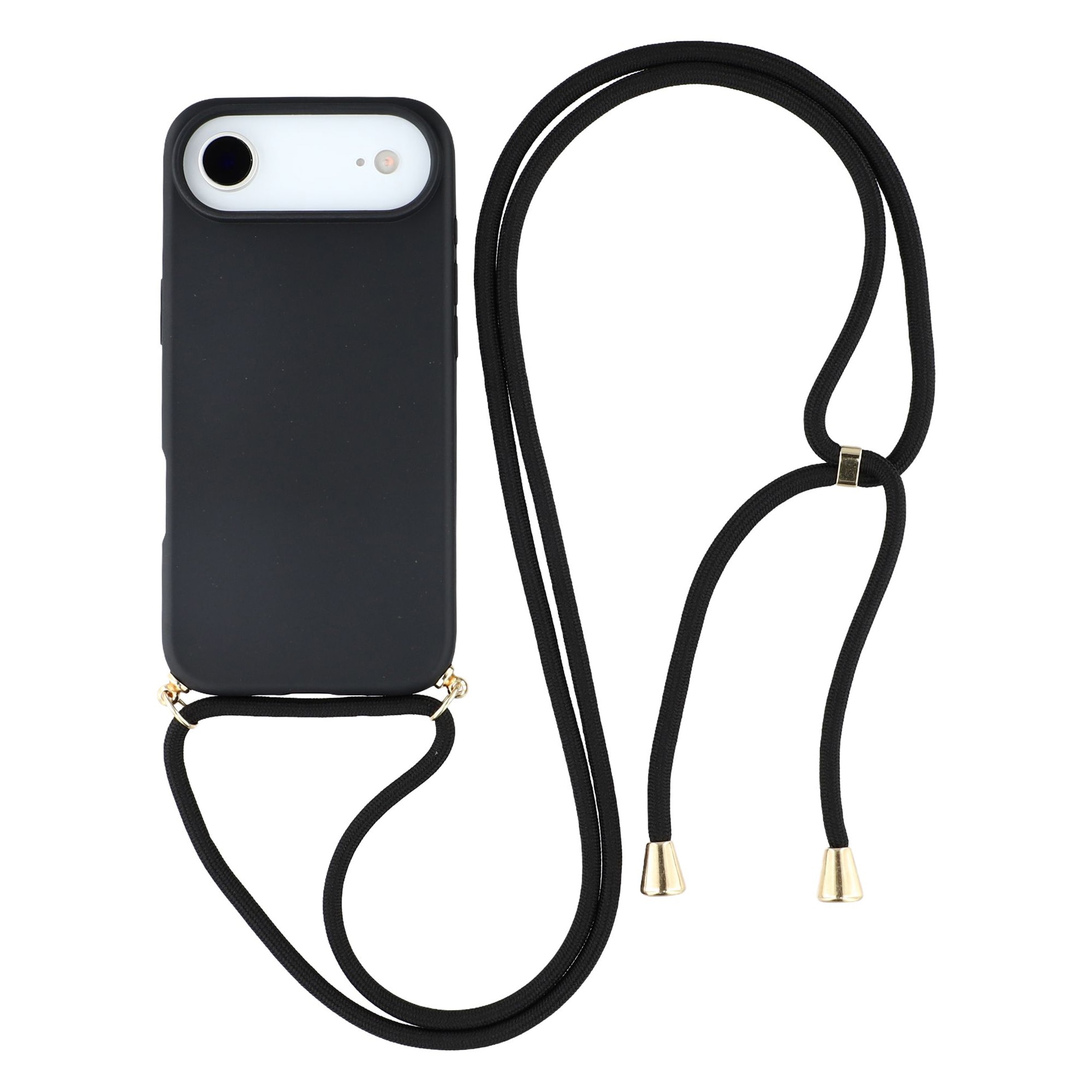 Coque cordon iPhone 17 Air, noir