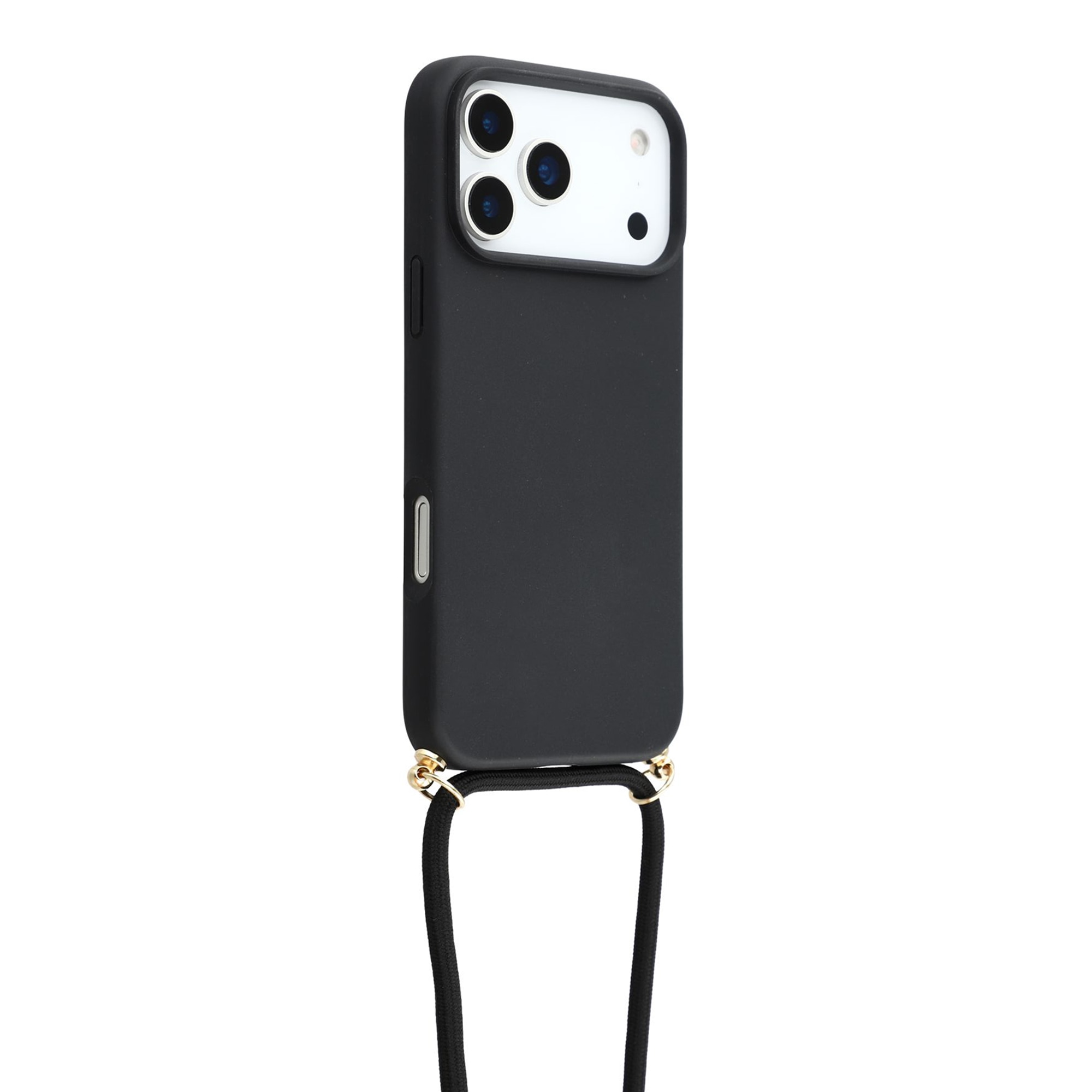 Coque cordon iPhone 17 Pro Max, noir