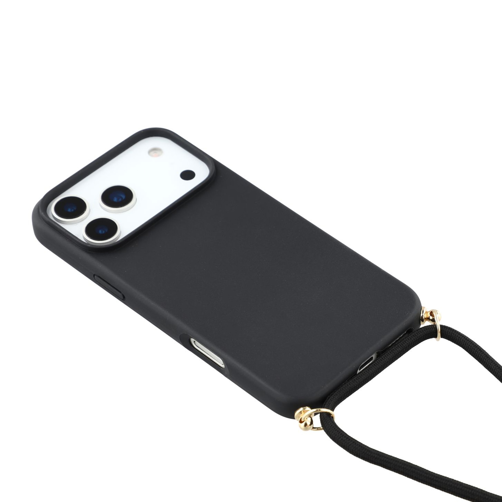 Coque cordon iPhone 17 Pro Max, noir
