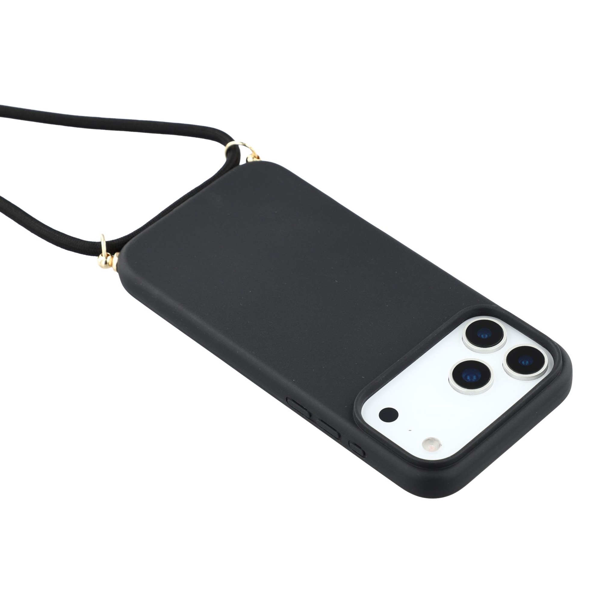Coque cordon iPhone 17 Pro Max, noir