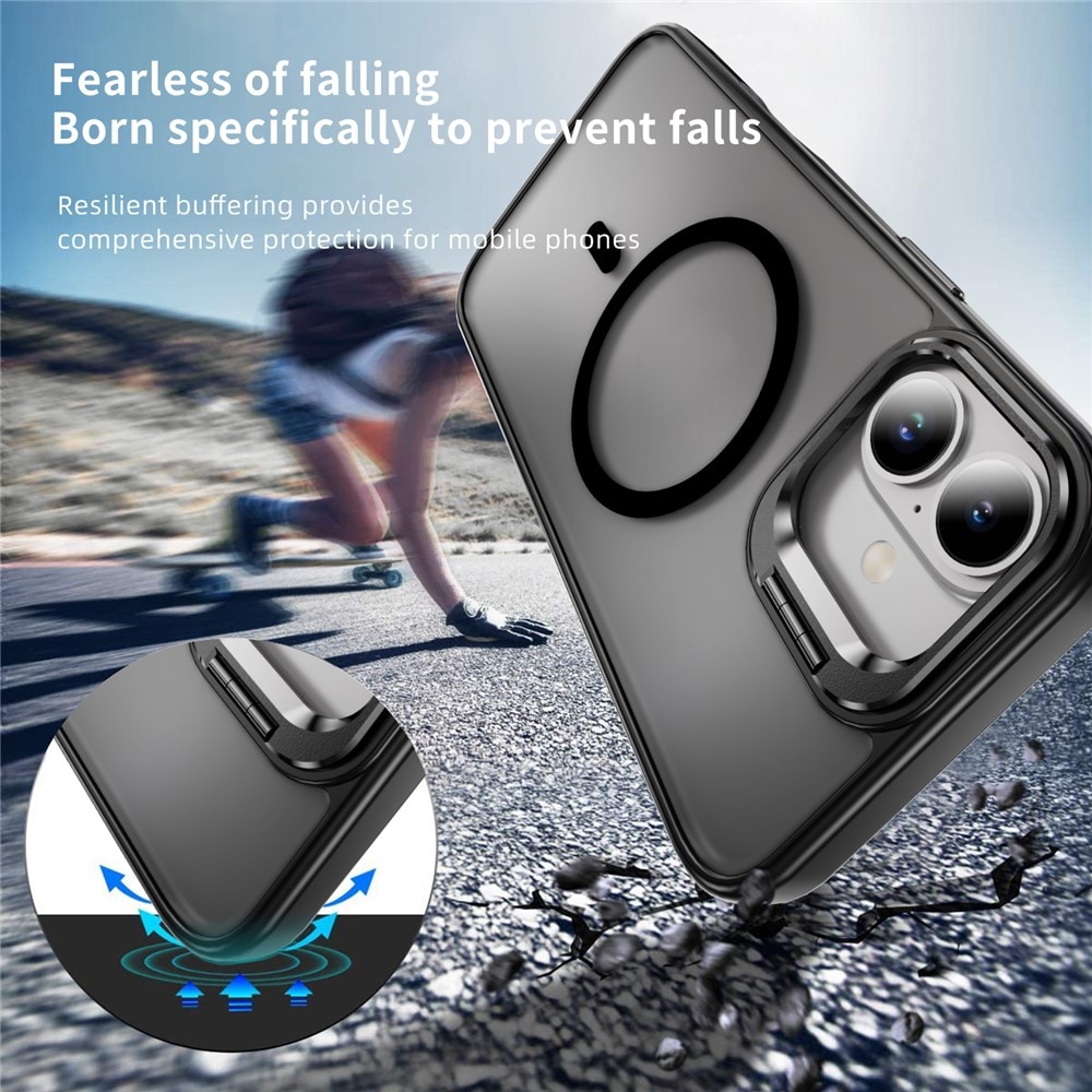 Coque hybride Kickstand MagSafe iPhone 17, Noir
