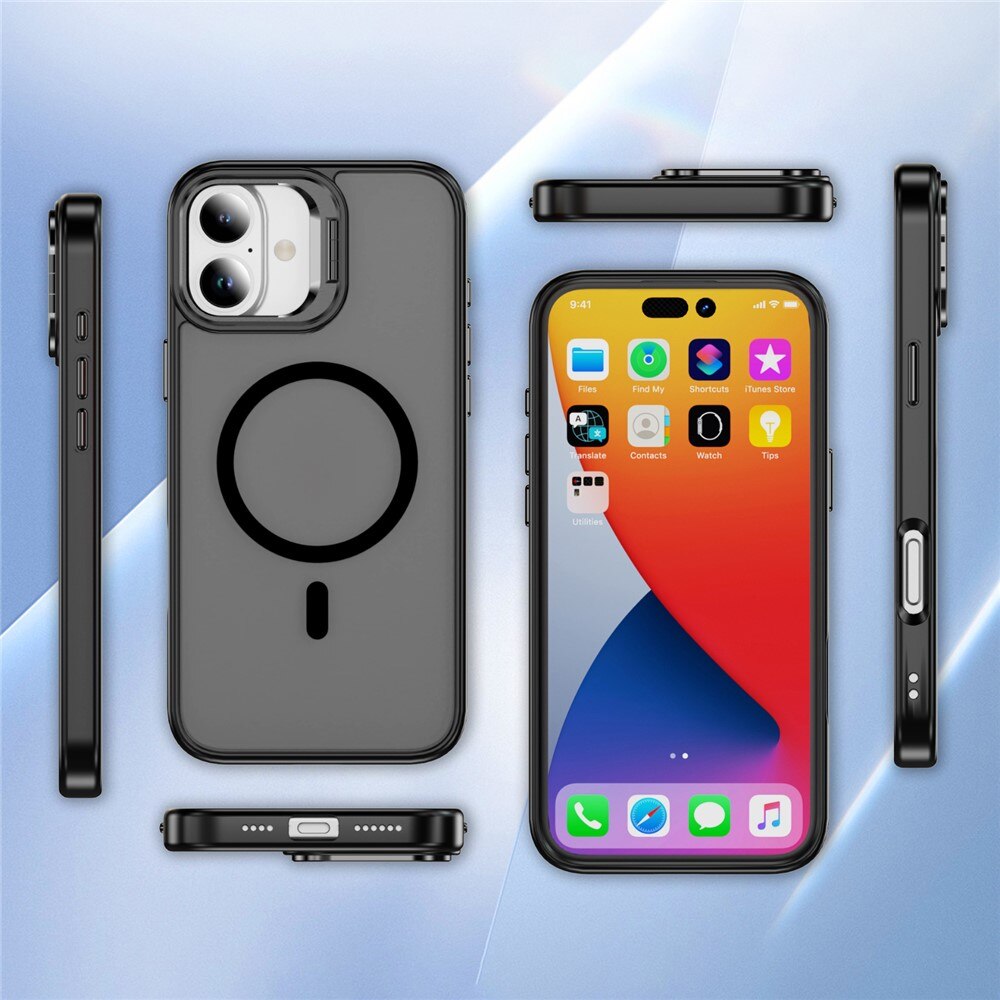 Coque hybride Kickstand MagSafe iPhone 17, Noir