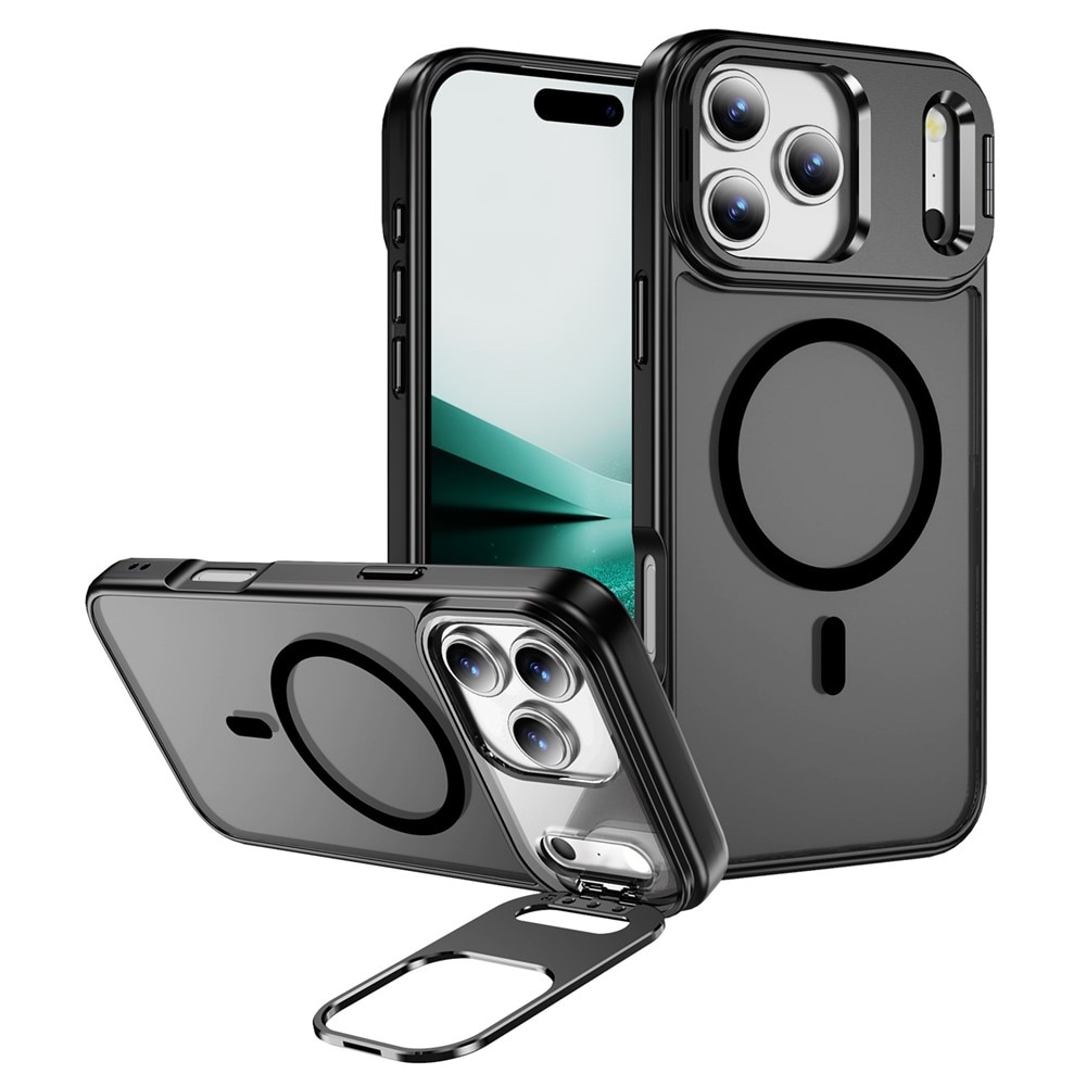 Coque hybride Kickstand MagSafe iPhone 17 Pro, Noir