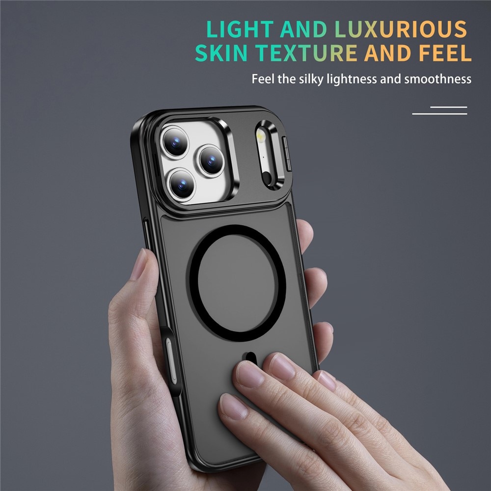Coque hybride Kickstand MagSafe iPhone 17 Pro, Noir