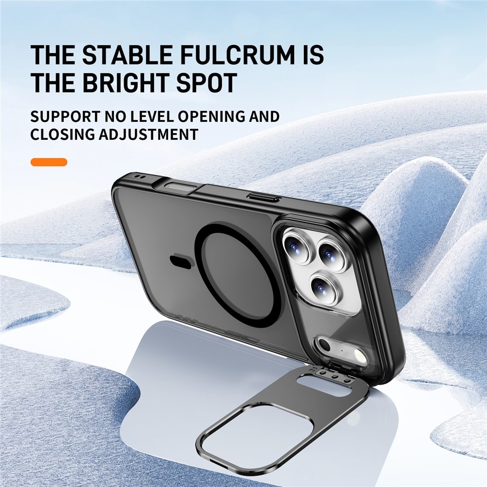 Coque hybride Kickstand MagSafe iPhone 17 Pro, Noir