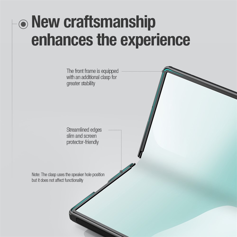Frosted Shield MagSafe Samsung Galaxy Z Fold 7, noir