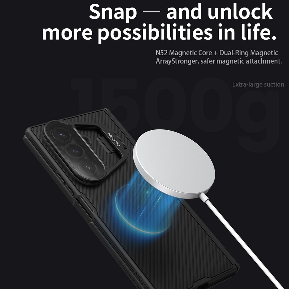 Coque Magnetic CamShield Prop Samsung Galaxy Z Fold 7, noir