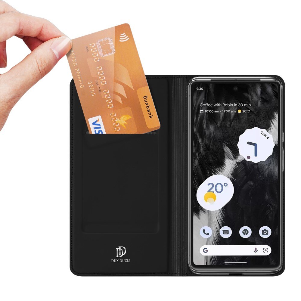 Étui portefeuille Skin Pro Series Google Pixel 7 Pro, Noir