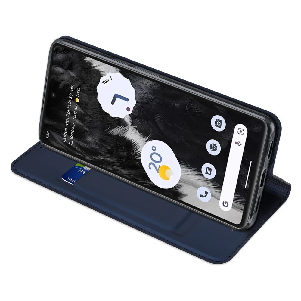 Étui portefeuille Skin Pro Series Google Pixel 7, Bleu