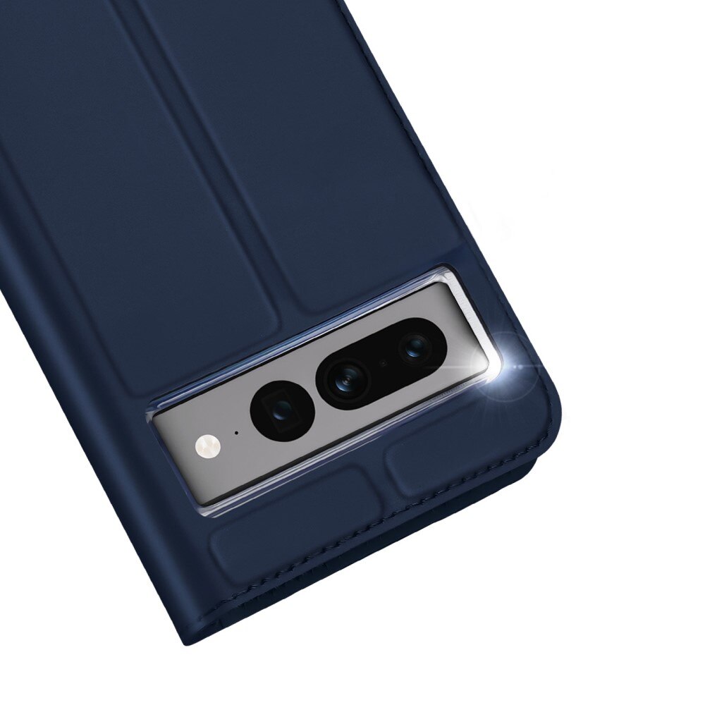 Étui portefeuille Skin Pro Series Google Pixel 7, Bleu