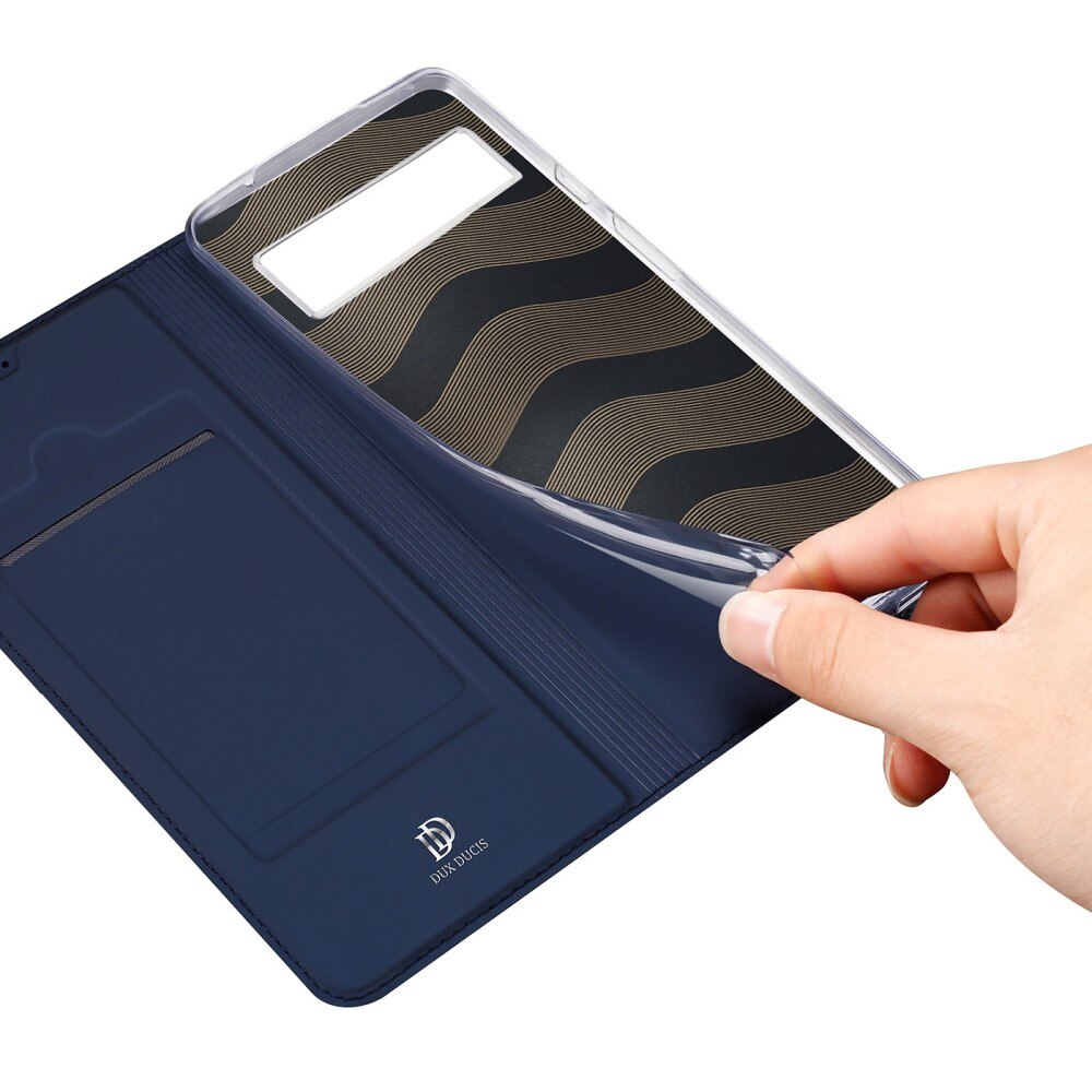Étui portefeuille Skin Pro Series Google Pixel 7, Bleu