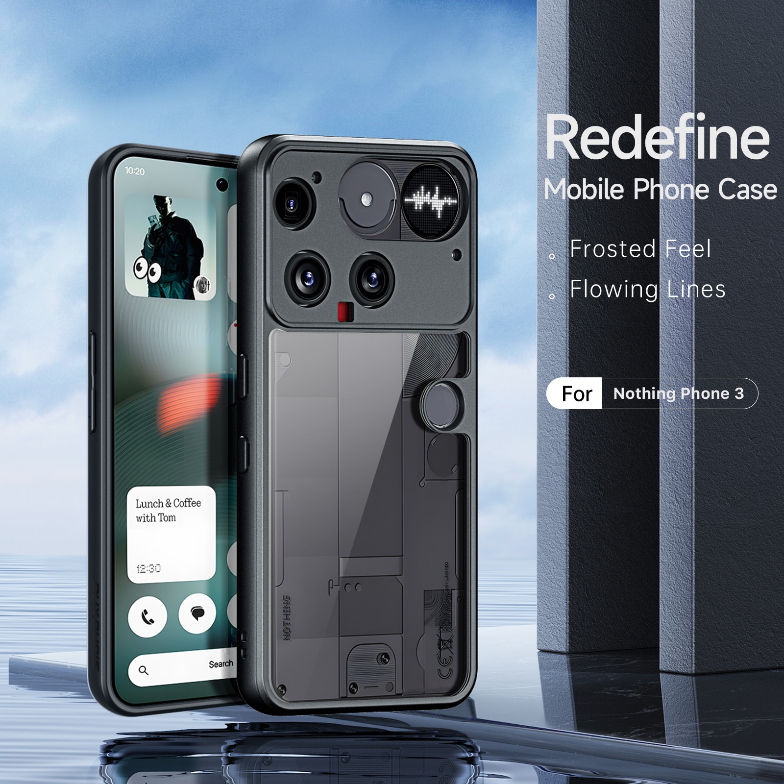 Aimo Series Coque Nothing Phone 3 transparent