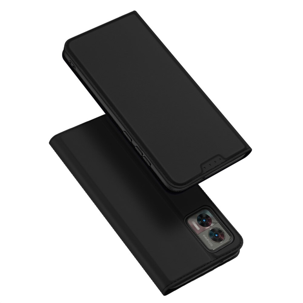 Étui portefeuille Skin Pro Series Motorola Edge 30 Neo, Noir