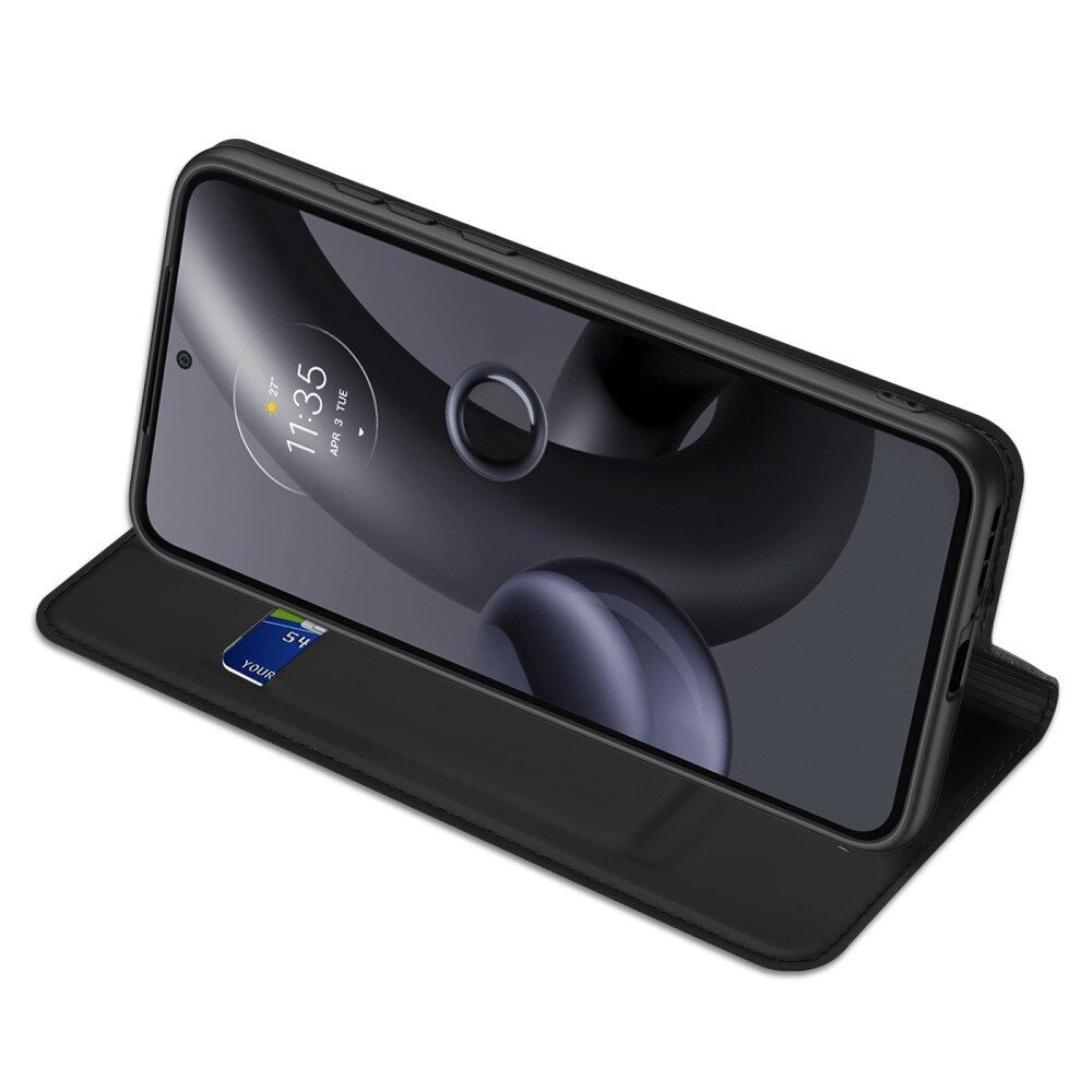 Étui portefeuille Skin Pro Series Motorola Edge 30 Neo, Noir