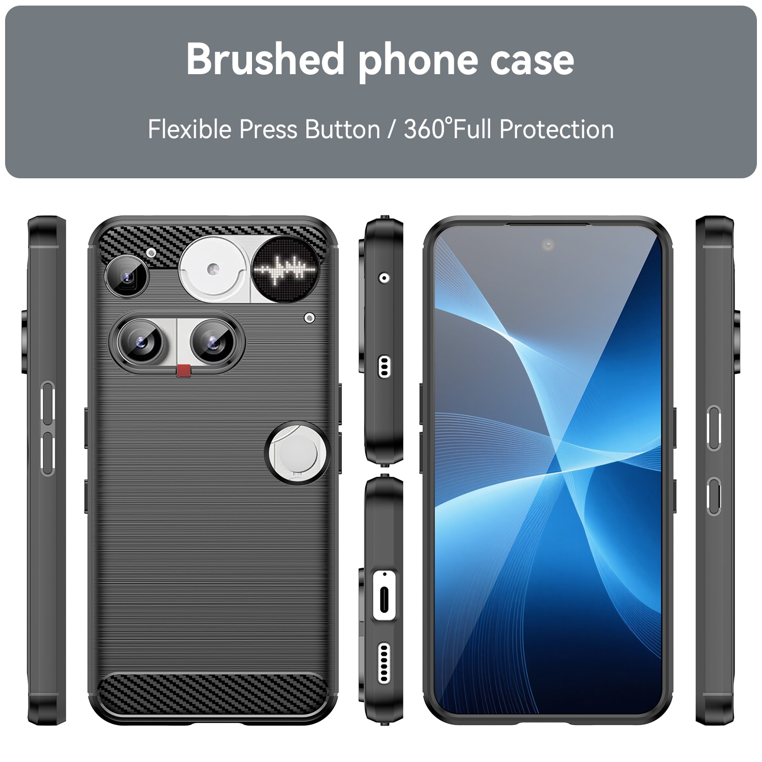 Coque TPU Brushed Nothing Phone 3, [FÄRG}