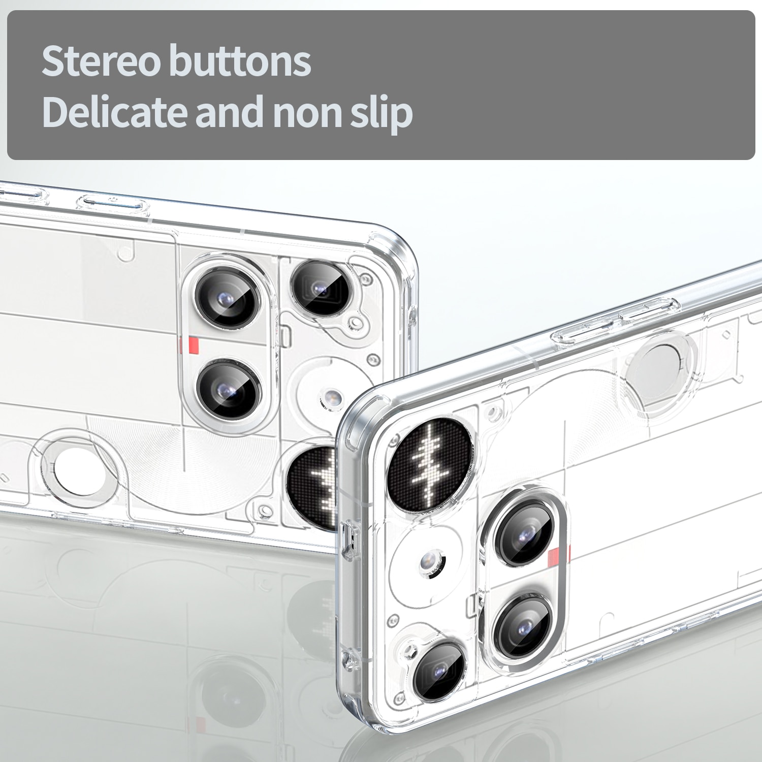 Coque hybride pour Nothing Phone 3, Transparent