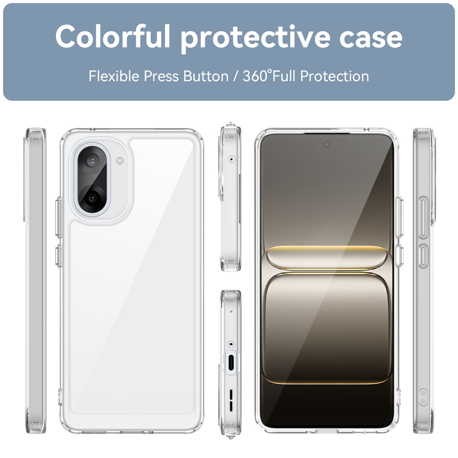 Coque hybride pour  OnePlus Nord CE5, Transparent