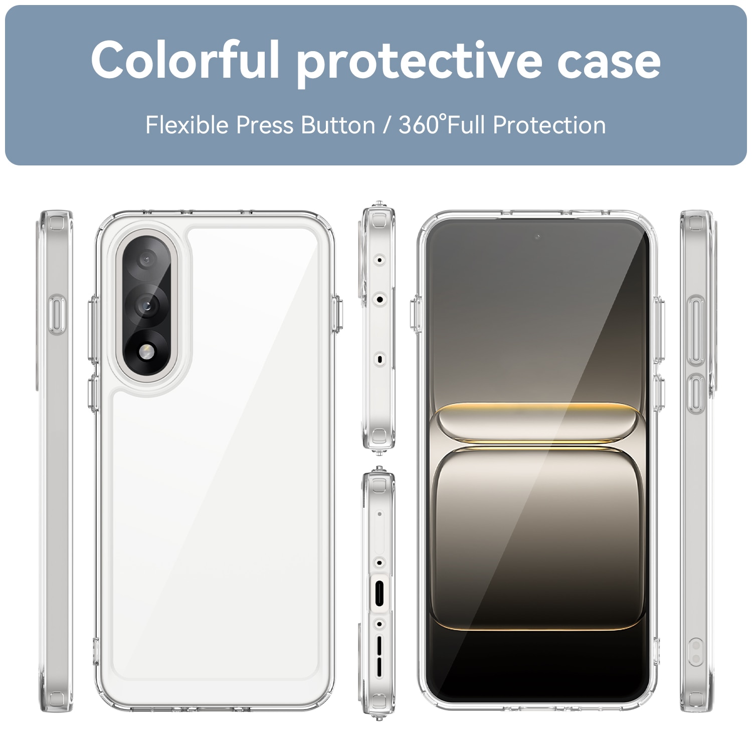 Coque hybride pour  OnePlus Nord 5, Transparent
