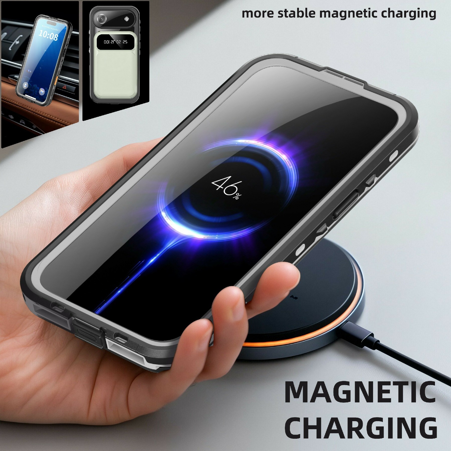 Coque étanche iPhone 17 Air, transparent