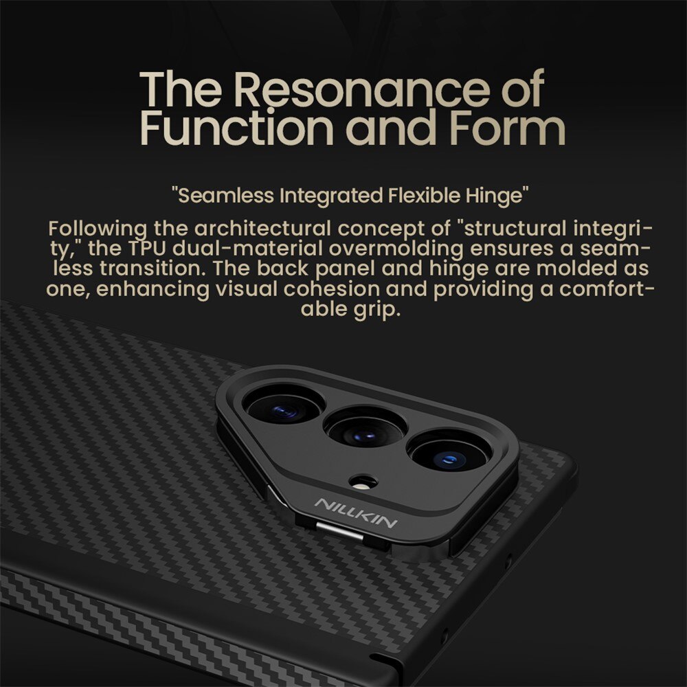 Coque Aramid LensWing MagSafe Samsung Galaxy Z Fold 7, noir