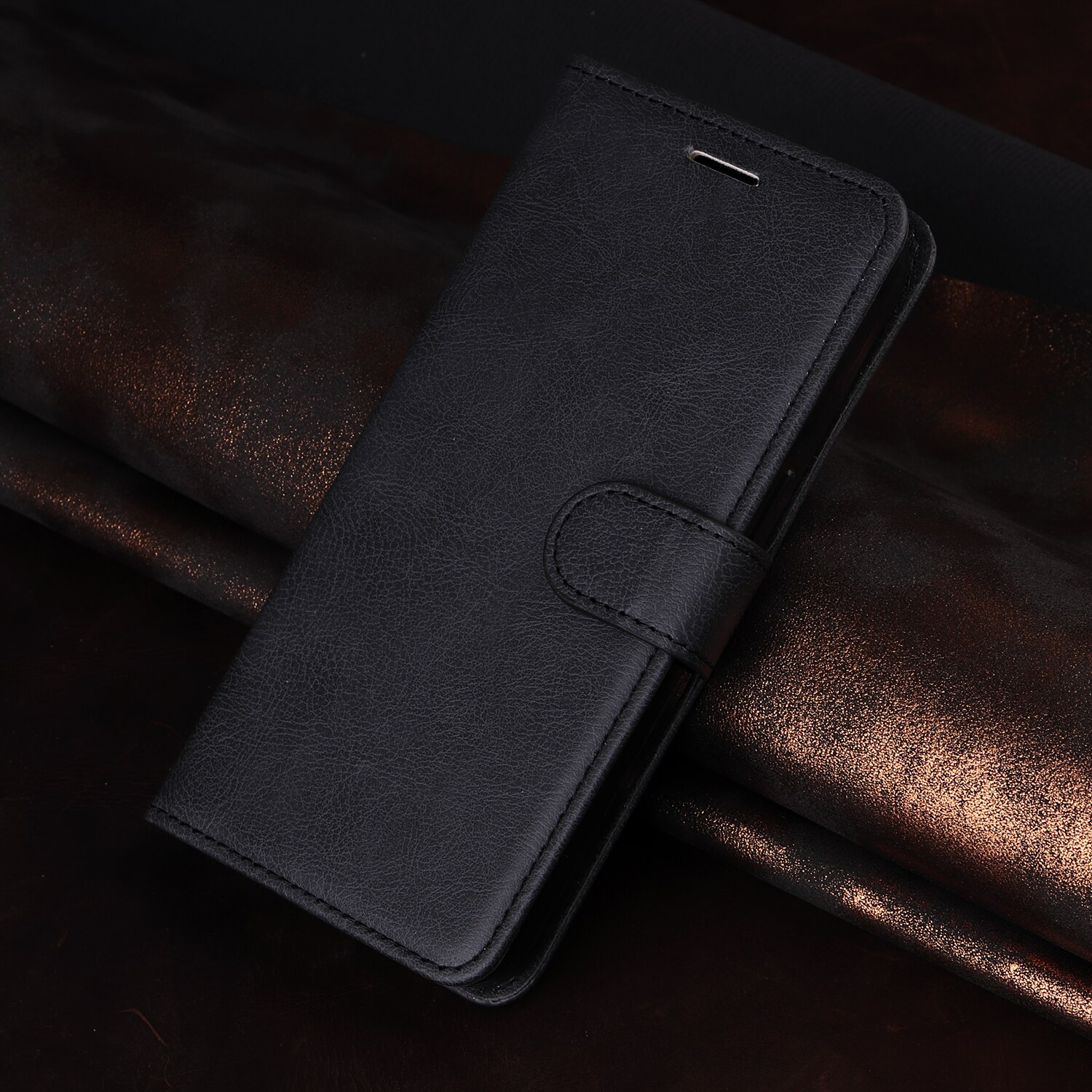 Étui portefeuille Xiaomi Redmi 15C, noir