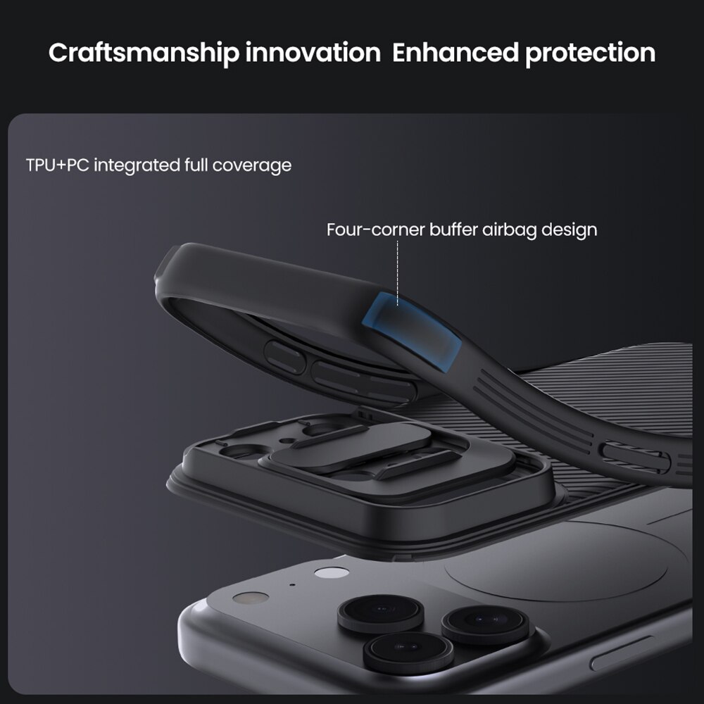 Coque CamShield iPhone 17 Pro, Gris