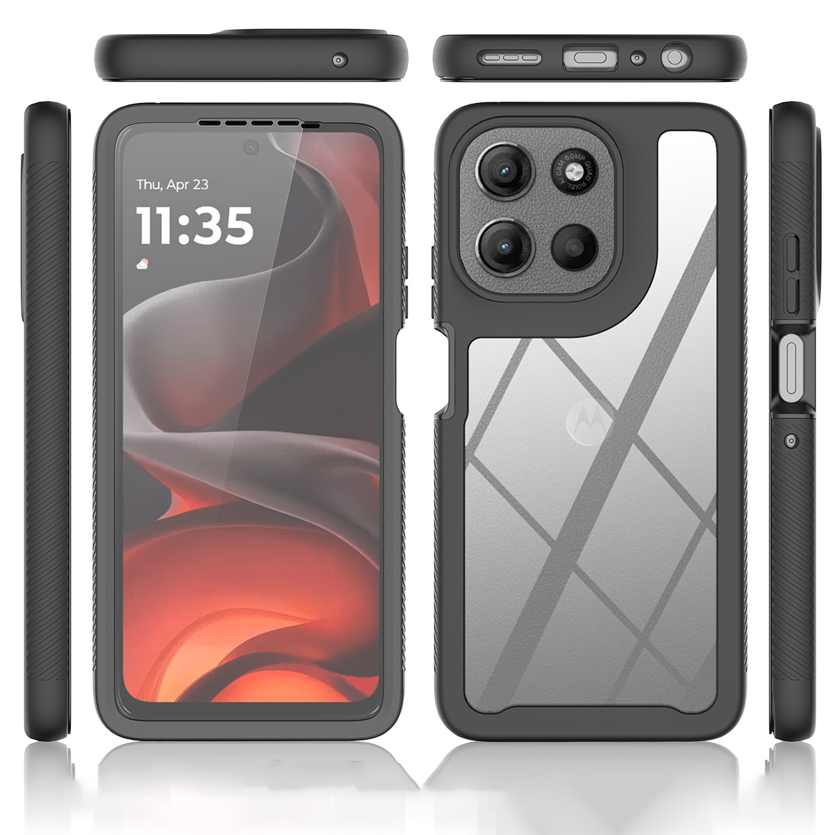 Coque Full Protection Motorola Moto G86, Noir