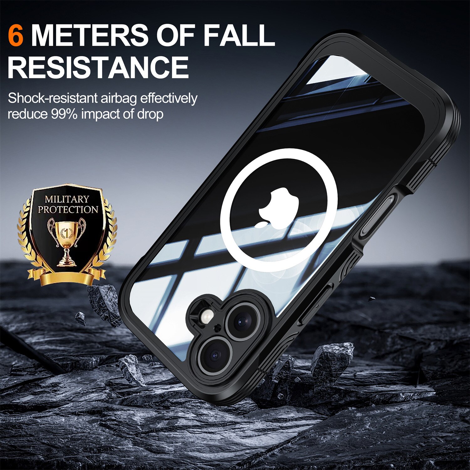 Coque Premium Full Protection iPhone 17, Black